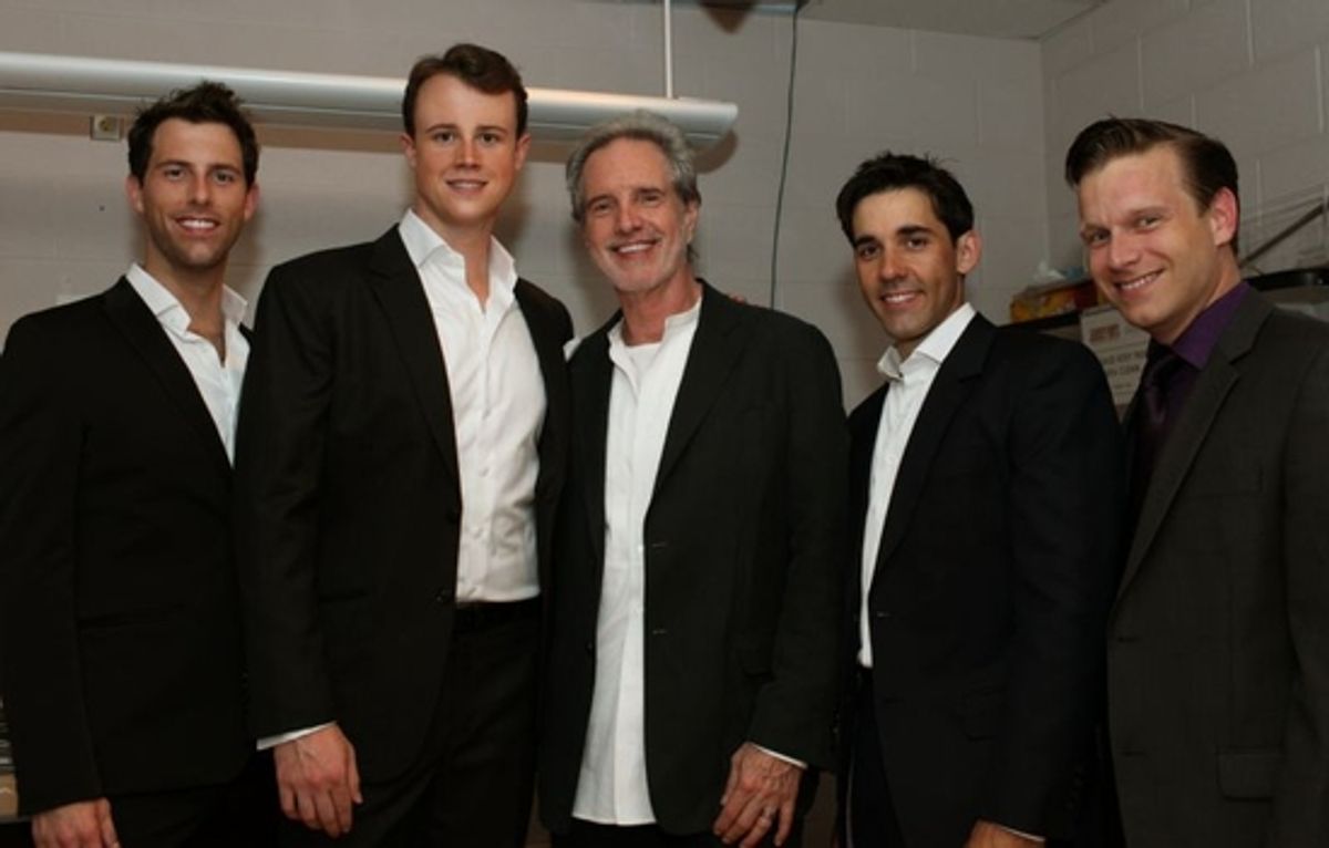 Michael Lomenda, Quinn VanAntwerp, Bob Gaudio, Jeff Madden and Daniel Robert Sullivan at 